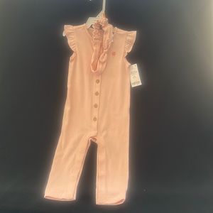 NWT Carter's Baby 2-Piece Set Pink Romper with Headband